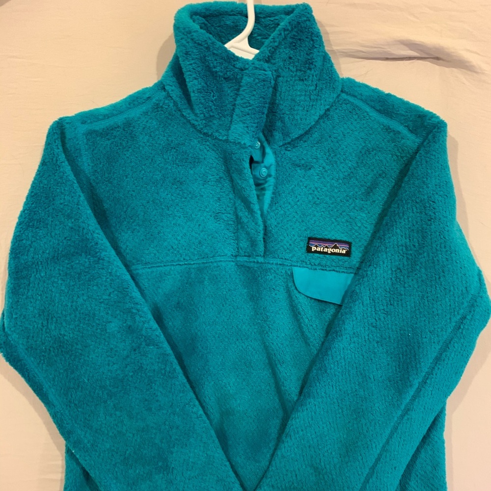 NEW Patagonia women’s small fleece pullover blue